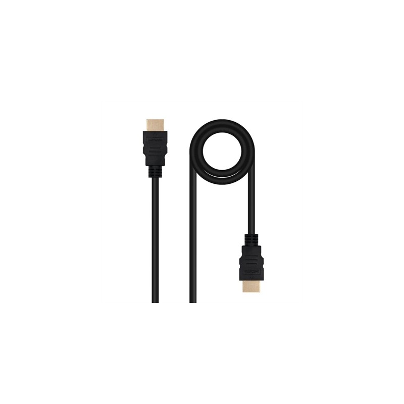 Cable HDMI 2-0 4K Nanocable 10-15-3801-L150- HDMI Macho - HDMI Macho- 1-5m- Negro