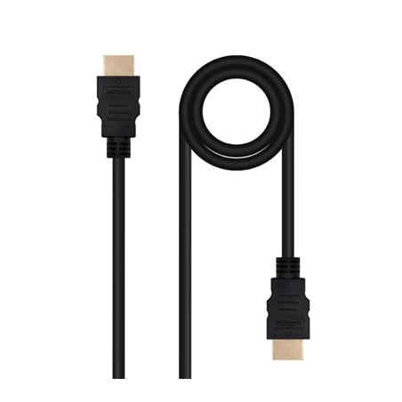 Cable HDMI 2-0 4K Nanocable 10-15-3801-L150- HDMI Macho - HDMI Macho- 1-5m- Negro