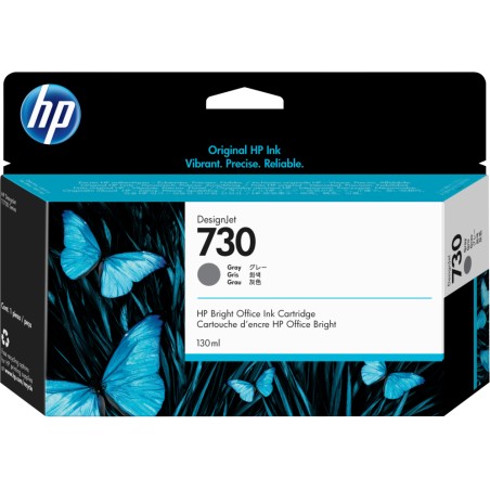 Cartucho tinta hp 730 gris