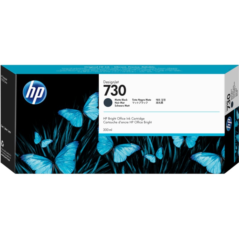 Cartucho tinta hp 730 negro mate