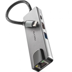 Docking USB Tipo-C NGS WonderDock Supra- 1xUSB- 1xUSB Tipo-C DP- 1xHDMI- 1xRJ45