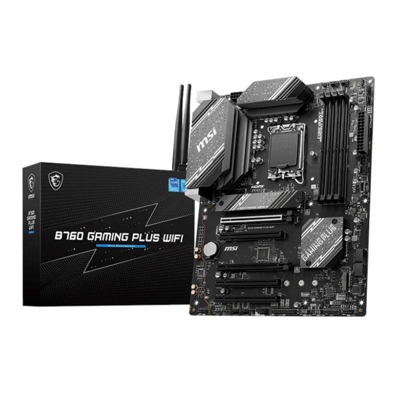 PLACA BASE MSI PRO B760 GAMING PLUS WIFI 1700 ATX 4XDDR4