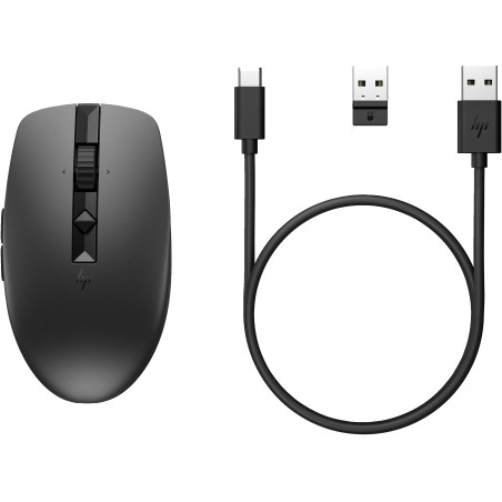 Ratón hp 715 multidispositivo inalambrico recargable