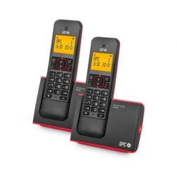 Teléfono Inalámbrico SPC Blade 7292RC2- Pack DUO- Rojo y Negro