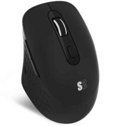 Ratón Ergonómico Inalámbrico por Bluetooth- 2-4GHz Subblim Curve Ergo Dual Battery- Batería recargable- Hasta 1600 DPI- Negro