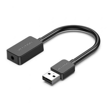 Tarjeta de Sonido Vention CDZB0- USB Macho - 1x Jack 3-5 Hembra