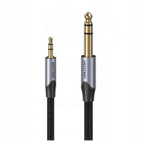 Cable Estéreo Vention BAUHJ- Jack 3-5 Macho - Jack 6-3 Macho- 5m- Gris