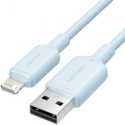 Cable USB 2-0 Lightning Vention LAMSF- USB Macho - Lightning Macho- 480Mbps- 1m- Azul