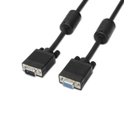 Cable SVGA Aisens A113-0079- VGA Macho - VGA Hembra- 3m- Negro