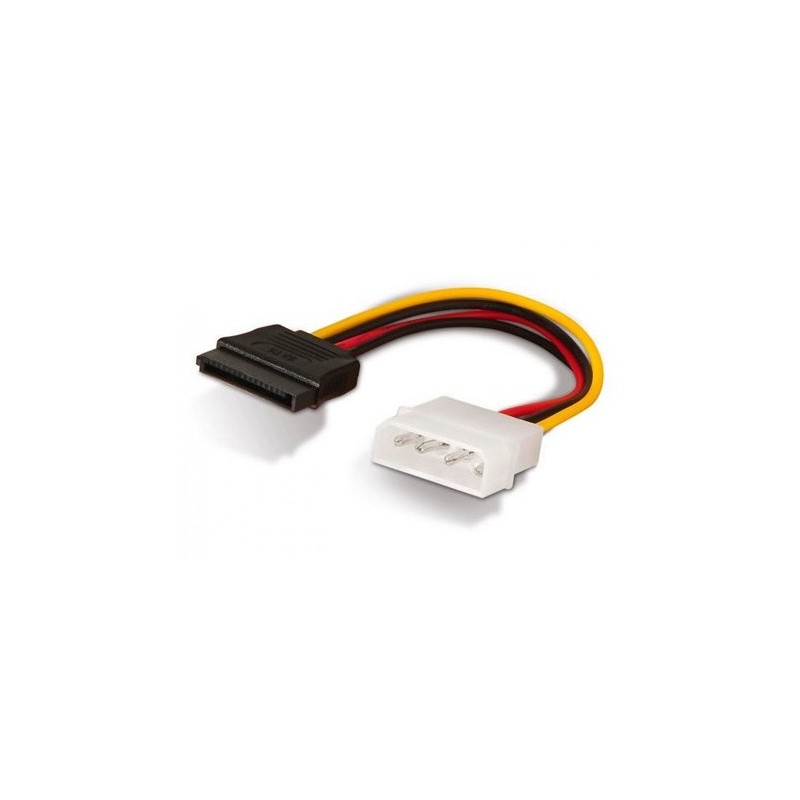 Cable Alimentación SATA Aisens A131-0158- Molex 4 PIN Macho - SATA Hembra- 16cm