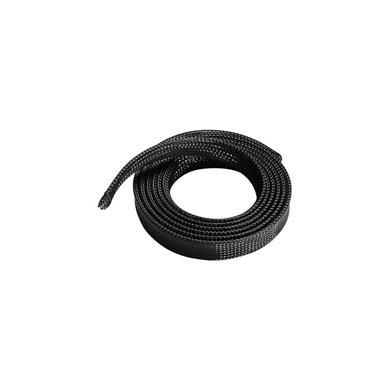 ORGANIZADOR DE CABLE POLIESTER 20MM AISENS 1M NEGRO