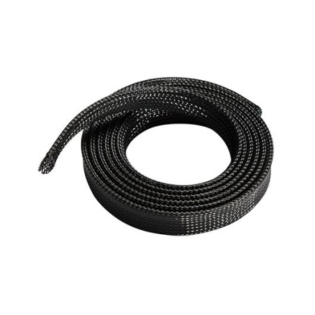 ORGANIZADOR DE CABLE POLIESTER 20MM AISENS 1M NEGRO