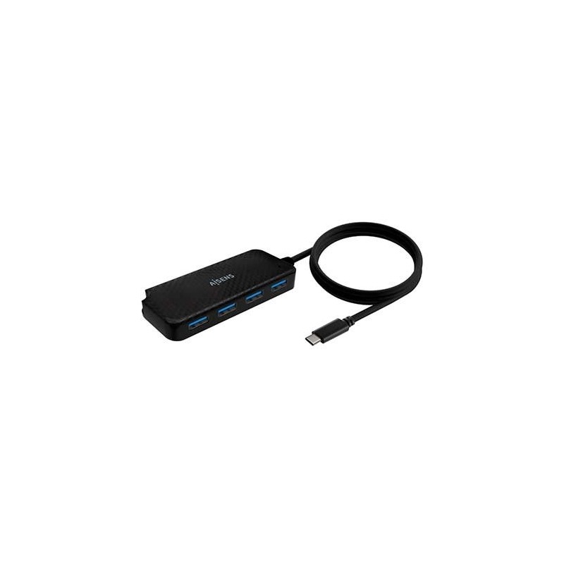 HUB USB-C A 4XUSB-C AISENS 60CM NEGRO