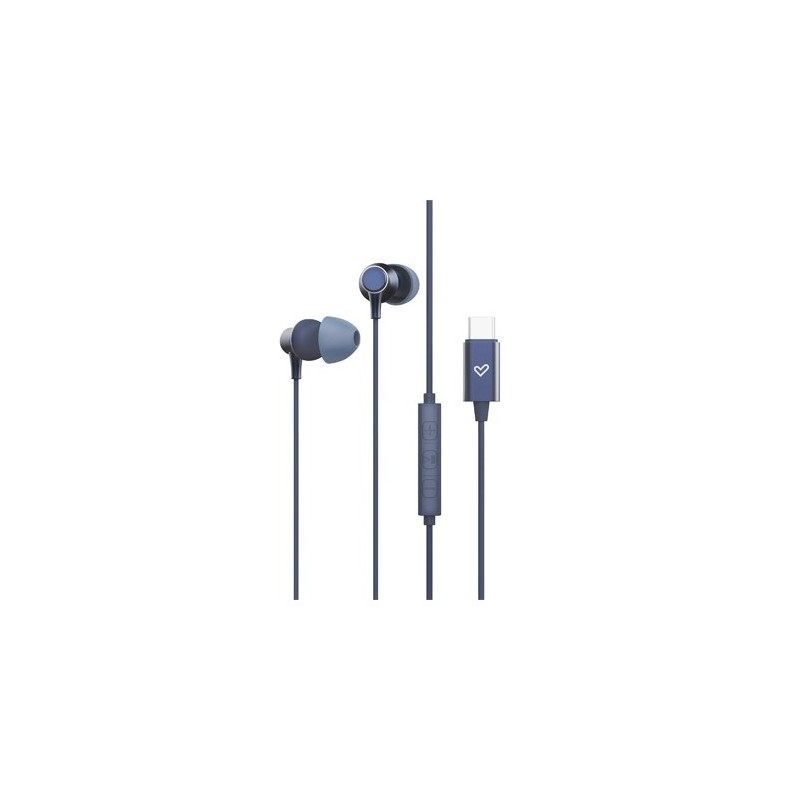 AURICULARES TIPO C METALLIZED BLUE