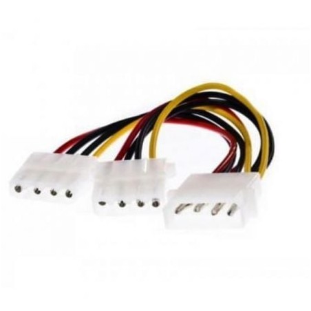 Cable Duplicador Molex 3GO CMOLEXY- Molex Macho - 2 x Molex Hembra