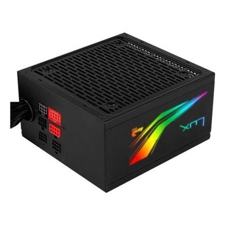 Fuente de Alimentación Aerocool LUX RGB 750M- 750W- Ventilador 12cm- 80 Plus Bronze