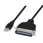 Cable Conversor impresora Aisens A104-0038- USB Macho - CN36 Macho- Negro