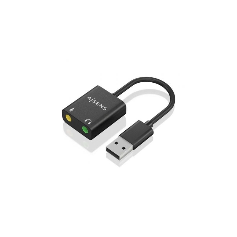 Tarjeta de Sonido Aisens A106-0769- USB Macho - 2xJack 3-5 Hembra