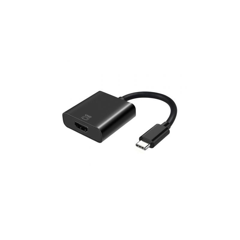 Conversor HDMI 4K 60Hz Aisens A109-0344- HDMI Hembra - USB Tipo-C Macho- 15cm- Negro