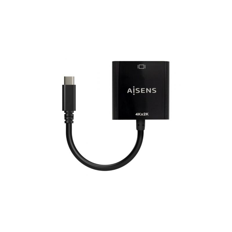 Conversor HDMI 4K 30Hz Aisens A109-0684- HDMI Hembra - USB Tipo-C Macho- 15cm- Negro