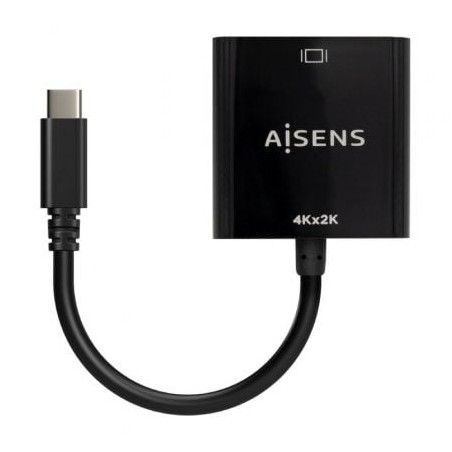 Conversor HDMI 4K 30Hz Aisens A109-0684- HDMI Hembra - USB Tipo-C Macho- 15cm- Negro