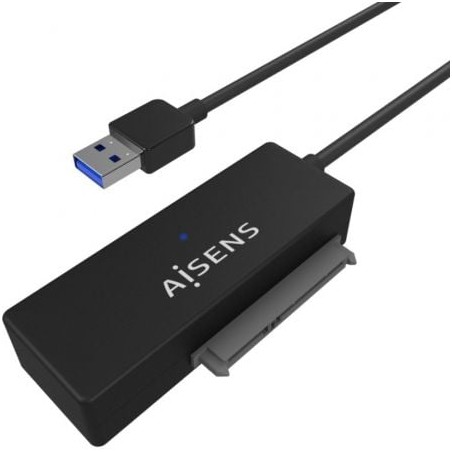 Adaptador para Discos Duros 2-5"-3-5" Aisens ASE-35A01B- USB 3-0 - SATA- con Alimentador