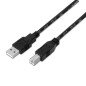 CABLE USB(A) 2-0 A USB(B) 2-0 AISENS 3M NEGRO