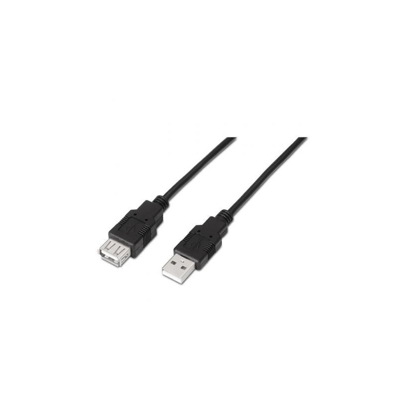 CABLE EXTENSOR USB(A) 2-0 A USB(A) 2-0 AISENS 3M NEGRO