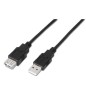 Cable Alargador USB 2-0 Aisens A101-0017- USB Macho - USB Hembra- Hasta 2-5W- 60Mbps- 3m- Negro