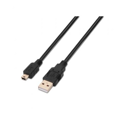 CABLE USB(A) 2-0 A MINI USB(B) 2-0 AISENS 1-8M NEGRO