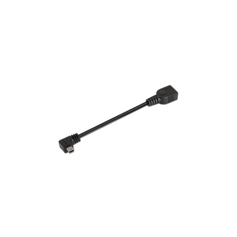 Cable USB 2-0 Aisens A101-0034- MiniUSB Macho - USB Hembra- 15cm- Negro