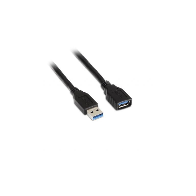 Cable Alargador USB 3-0 Aisens A105-0042- USB Macho - USB Hembra- 2m- Negro