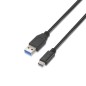 Cable USB 3-1 Aisens A107-0060- USB Tipo-C Macho - USB Macho- 1m- Negro