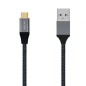 Cable USB 3-1 Aisens A107-0630- USB Tipo-C Macho - USB Macho- 50cm- Gris