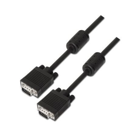 Cable SVGA Aisens A113-0076- HDB15 Macho - HDB15 Macho- Hasta 3W- 10Mbps- 20m- Negro