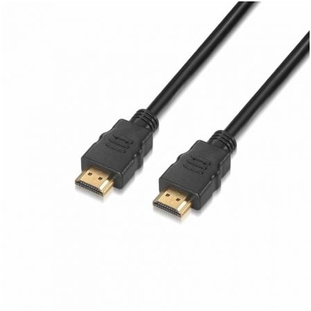 Cable HDMI 2-0 4K Aisens A120-0118- HDMI Macho - HDMI Macho- Hasta 10W- 2250Mbps- 50cm- Certificado- Negro