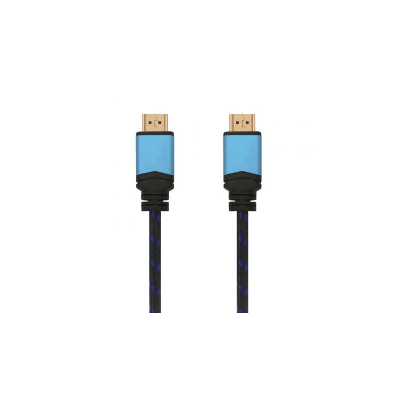 Cable HDMI 2-0 4K Aisens A120-0360- HDMI Macho - HDMI Macho- Hasta 10W- 2250Mbps- 10m- Negro y Azul