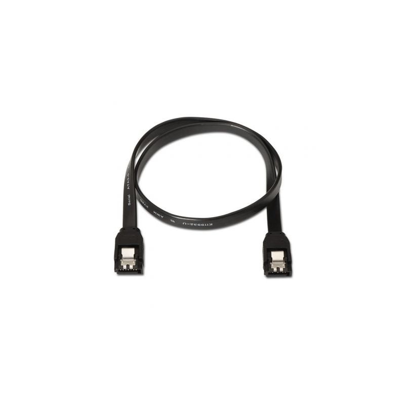 Cable SATA III Aisens A130-0157- SATA Hembra - SATA Hembra- Hasta 0-1W- 768Mbps- 50cm- Negro