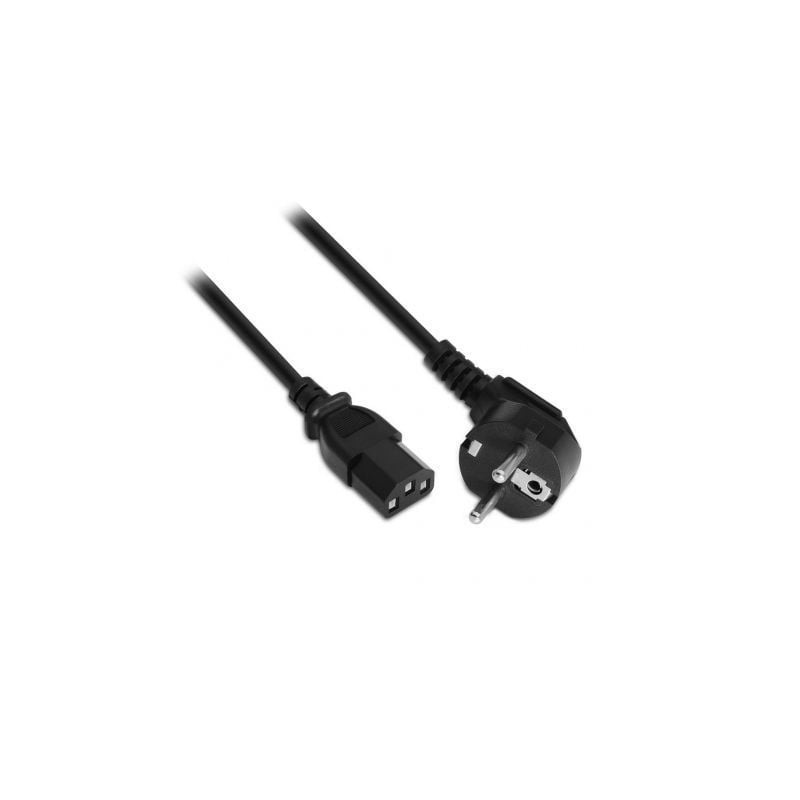 Cable Alimentación Aisens A132-0167- CEE(7-7) Macho - C13 Hembra- 1-5m- Negro