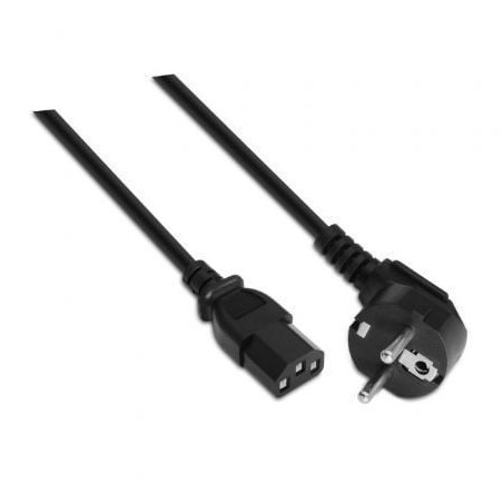 Cable Alimentación Aisens A132-0168- CEE(7-7) Macho - C13 Hembra- Hasta 1500W- 3m- Negro