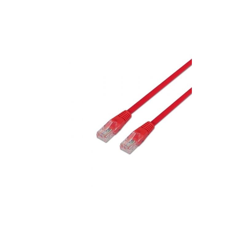 Cable de Red RJ45 UTP Aisens A133-0187 Cat-5e- 50cm- Rojo