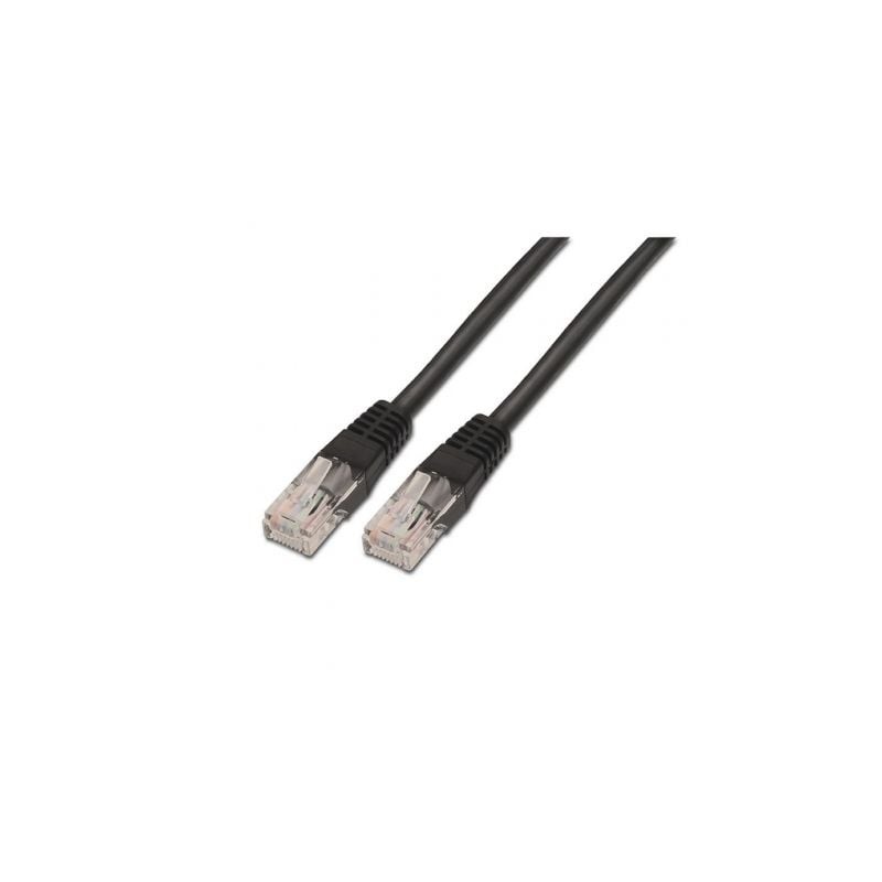 Cable de Red RJ45 UTP Aisens A133-0202 Cat-5e- 50cm- Negro