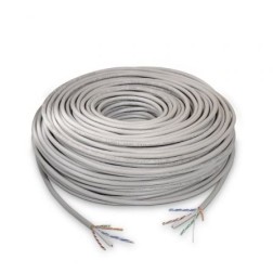 Bobina de Cable RJ45 LSZH Aisens A135-0273 Cat-6- 305m- Gris