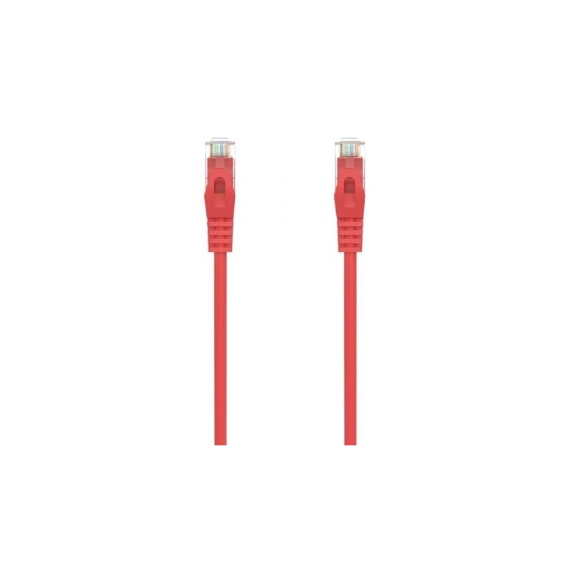 Cable de Red RJ45 AWG24 UTP Aisens A145-0556 Cat-6A- LSZH- 25cm- Rojo