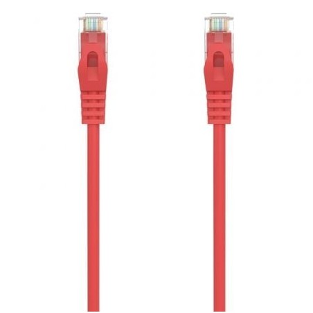 Cable de Red RJ45 AWG24 UTP Aisens A145-0556 Cat-6A- LSZH- 25cm- Rojo