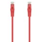 Cable de Red RJ45 AWG24 UTP Aisens A145-0556 Cat-6A- LSZH- 25cm- Rojo