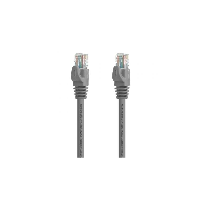 Cable de Red RJ45 UTP Aisens A145-0324 Cat-6A- 25cm- Gris