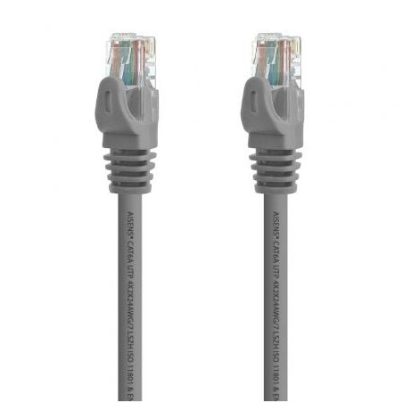 Cable de Red RJ45 UTP Aisens A145-0324 Cat-6A- 25cm- Gris