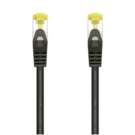 Cable de Red RJ45 SFTP Aisens A146-0484 Cat-7- 25cm- Negro