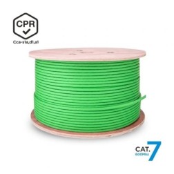 Bobina de Cable RJ45 SFTP AWG23 LSZH CPR Cca Aisens A146-0667 Cat-7- 305m- Verde